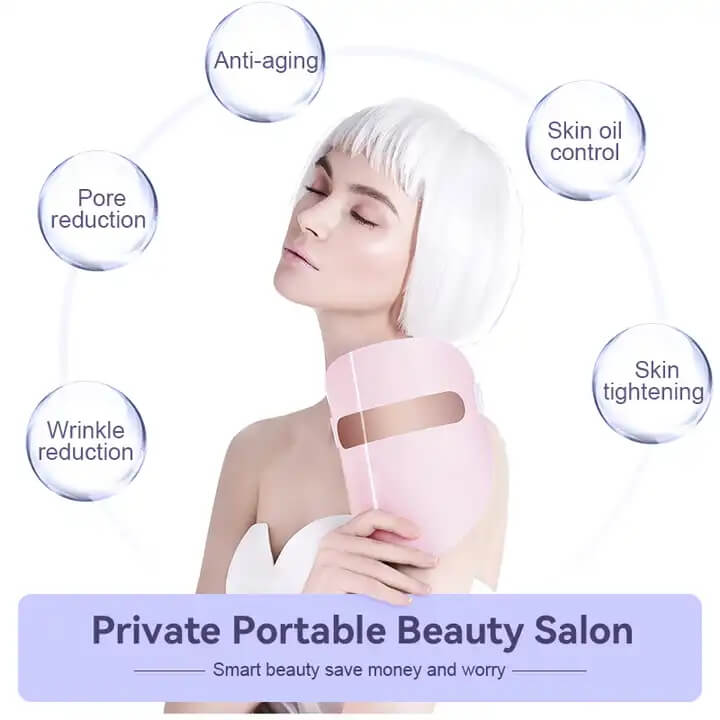 SKB-1818P Cuidados de beleza sem fio terapia de luz colorida led m&aacute;scara de terapia facial 