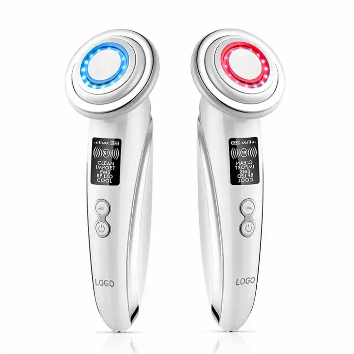 SKB-1703 Port&aacute;til rf face lifting rejuvenescimento da pele EMS massagem facial LED photon beauty device 
