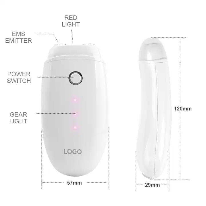 SKB-1405 Port&aacute;til Led Light Therapy Skin Slimming Apertando Ems Face Beauty Massager 